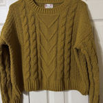 Pink republic   Cable Knit Crew Neck Sweater Size M‎ Photo 0