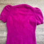 Moda International Sweater Dress Puffy Sleeves Embellished Pink Size Large Photo 11