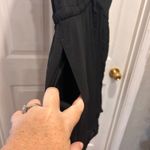 Gap  Womens Black Button‎ Down Drawstring Waist Short Sleeve Romper Jumpsuit L Photo 9