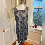 Adrianna Papell  Cocktail Dress Illusion Lace Beaded Size 14 Flapper‎ Nostalgia Photo 3