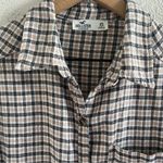 Hollister Plaid Flannel Long Sleeve Shirt Shacket XS Photo 3