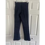 Vintage Womens Small Crylor Navy Textured Puffer Pants EU 44 Retro Flare Leg Blue Size 26 Photo 4