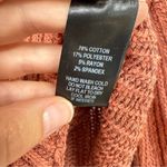 Lulus Orange Oversized Ribbed Boho Sweater Womens M Flare Sleeve Beachy Casual Photo 6