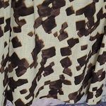 Talbots  PETITES LINEN BLEND BURLAP PUFF SLEEVE SQUARE NECK ABSTRACT DRESS 16P Photo 8