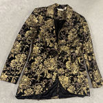 Soft Surroundings  Womens Black Gold Floral Jacket Blazer Size Xs Marley Jacket‎ Photo 0