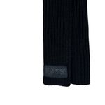 PINK - Victoria's Secret  Rectangle Scarf Black Rib Knit Logo Patch Cozy Winter Y2K Photo 2