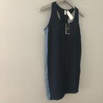 The Upside Blue Seamless Ribbed Raf Activewear Racerback Dress NEW Size L Photo 2