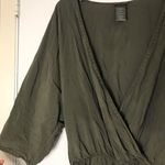 Vince Camuto Swim cover up olive green romper Photo 3