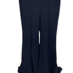 AELLA Concept Bow Hem Flare Matte Skin navy‎ Trouser Size 8 Blue Photo 0