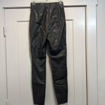 H&M  grey faux leather skinny leg pants size 4. In great condition! Photo 3