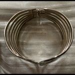 Silvertone hinged bracelet Silver Photo 1