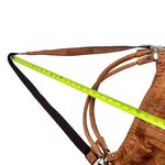 AmeriLeather Tutu Studded Leather Patchwork Shoulder Hobo Bag Brown Photo 13