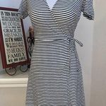 Topshop striped wrap dress, Size 2 Photo 0