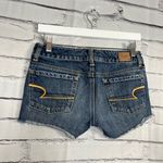 American Eagle  Distressed High-Waist Jean Shorts 0 Super Stretch Casual Summer Photo 8