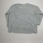 Lou & grey for LOFT Womens Blouse Blue & White Striped Size S Long Sleeve Photo 1