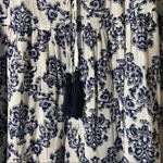 En Crême En Creme Flutter Sleeve Boho Tassel Tunic Rayon Size Medium Stevie Nicks Vibes M Photo 4