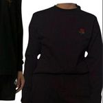 Eighty Eight  Long Sleeve shirt printed rose size medium lack unisex m trendy Photo 0