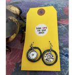 Handmade NWT Artisan Shot Gun Shells Wire Pierced Earrings Photo 4