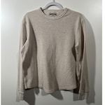 American Eagle AE Long Sleeve Thermal Shirt in Cream Size Medium Ladies Photo 6