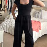 Cider Black Flowy Jumpsuit Photo 0