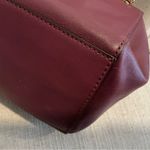 Tory Burch Priscilla gold chain plum leather shoulder bag handbag push lock Photo 11