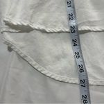 Cloth & Stone Anthropologie Peplum Bell Sleeve White Blouse Size Medium Photo 9