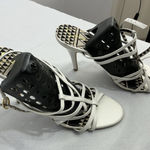 Jessica Simpson Womans  Primrose Stiletto Sandals 8.5 B White Strappy Open Toe Photo 0