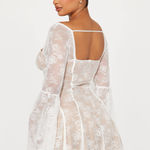 FashioNova White lace long sleeve mini dress  Photo 1