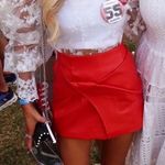 ZARA Leather Skirt Photo 0