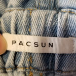 PacSun  FADED ACID VINTAGE WASHED DOUBLE BUTTON WAISTED MOM JEANS L Photo 13