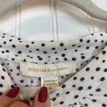 Monteau Paige White Mid Rise Shorts Size 32 & Dotted Ruffled Tiered Top Size XL Photo 3