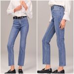 Abercrombie & Fitch Ultra High Rise Ankle Straight Medium Wash Jeans Size 30 10 Photo 6