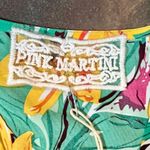 Pink Martini NWT Multicolor Floral V-neck Puff Sleeved Midi Dress Photo 9