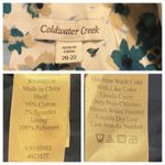 Coldwater Creek Blazer Notch Lapel White Green Blue Floral Women’s Size 20/22W Photo 9