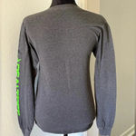 Real Tree Grey Long Sleeve w/ Neon Green Graphic T-Shirt Photo 2