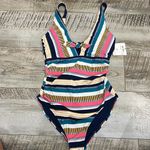 Liz Claiborne Fun Striped Swimsuit Photo 4