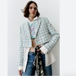 ZARA NWT TEXTURED CROPPED BLAZER BLOGGGERS FAV Photo 1