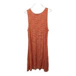 Philosophy  Tank Dress LARGE Orange White Striped Sleeveless Jersey Knit Casual Photo 2