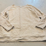 J.Jill Cream Quilted Women's Top size medium Photo 0
