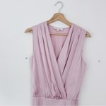 NEW Favorite Daughter Nita Sleeveless Satin Maxi Dress Pastel Lavender 6 Pink Photo 4