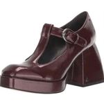 Sam Edelman Circus Women’s Kay Mary Burgundy Platform T Strap Pumps Size 9.5 Photo 0
