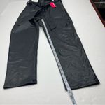 Commando  Faux Leather Paper Bag Pant Womens Size Small Black Pull‎ On Belted NEW Photo 7