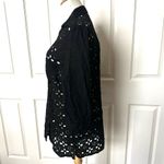 August Silk black long sleeved cut out shirt/dress Photo 3