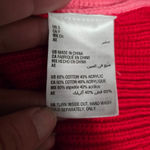 INC International Concepts Heart Color Block Pearl Detail Sweater Red Photo 8