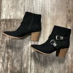 Sun + Stone Black Ankle Boots with Silver Buckles Size 7 Photo 13