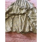 Moon River XS plaid check tiered ruffle midi dress yellow black Photo 5