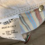 MET women's size 29 lightweight linen blend gold studded beige casual pants Photo 7