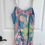 Skylar + Madison  Amy Blue Floral Print Spaghetti Strap Dress Women’s Size S Photo 2