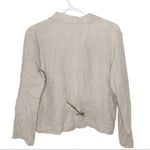 Melrose Collectibles petite vintage patch pocket boxy linen blazer size 8p Photo 18