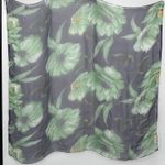 Unbranded Sheer Floral Lightweight Viscose Square Scarf India Blue Photo 0